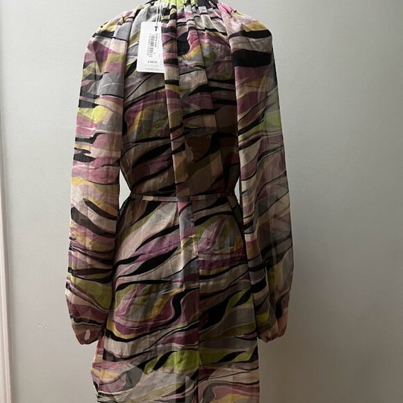 NWT Ted Baker London Zeenaa Blouson Sleeve Mini Dress in Dusky Pink size 2 (4-6) - Picture 7 of 9